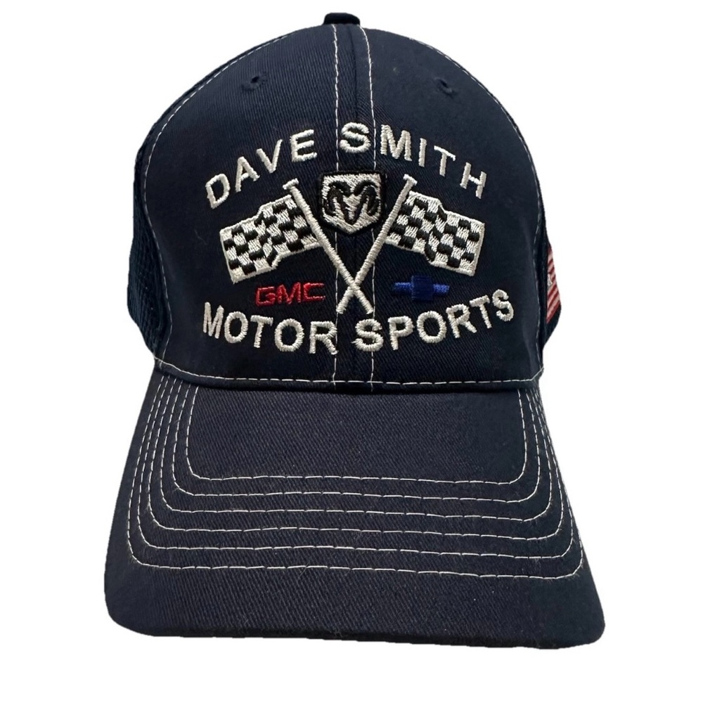 GMC Chevy Motor Sports-Dave Smith Adjustable Mesh Hat-Work Wear Indiana Cars